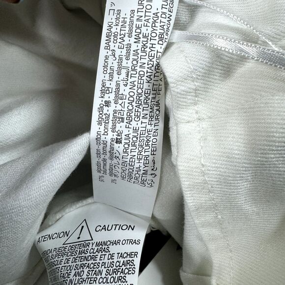 Zara Fitted Denim Dress Women's Small Silver Metallic Bodycon Blogger Favorite - Picture 10 of 10